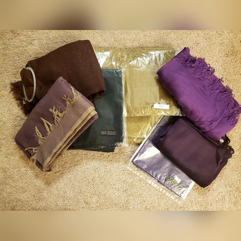 Scarf Bundle! Silk/Pashmina/Cotton/Rayon/Viscose/Polyester